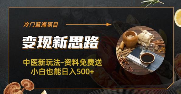 冷门蓝海项目-中医新玩法-资料免费送小白也能日入500+【揭秘】 冷门蓝海项目-中医新玩法-资料免费送小白也能日入500+【揭秘】